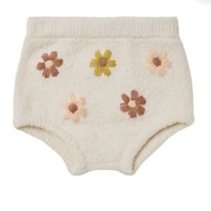Rylee + Cru Sweater Knit Bloomer – Flowers (18–24M)